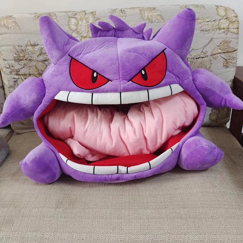 Purple Ghost Plush Pillow & Hidden Blanket  Product Description