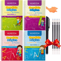 Multilingual Magic Practice Book Set – Reusable Handwriting Workbooks