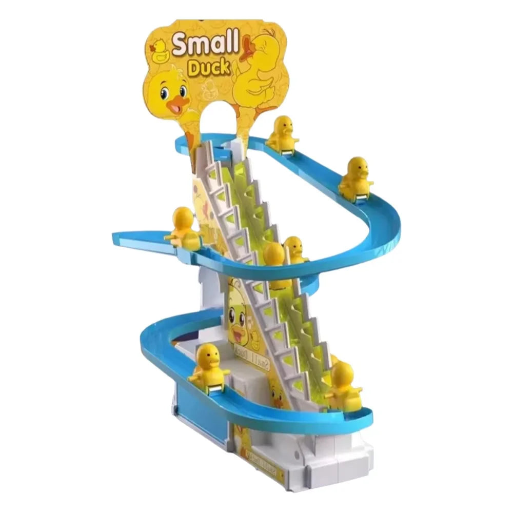 Electric Duck Climbing Track Toy – Musical Slide Fun