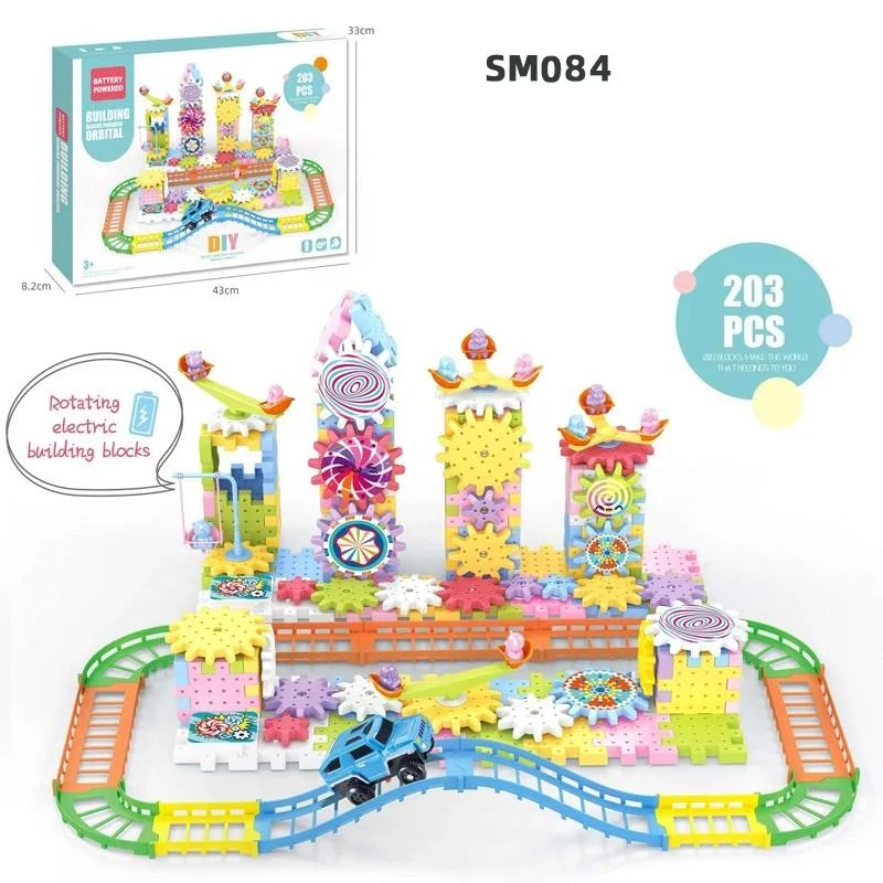 Electric Gear Building Blocks – Motorized STEM Set