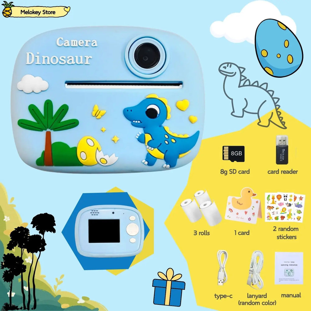 Kids Instant Print Camera – Photo Printer with Games