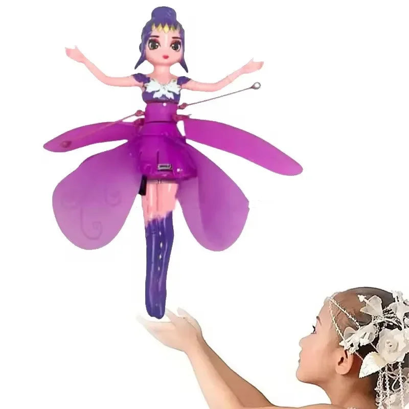 Flying Princess Helicopter Doll – Gesture LED Toy – Detail | Toki Toy Box