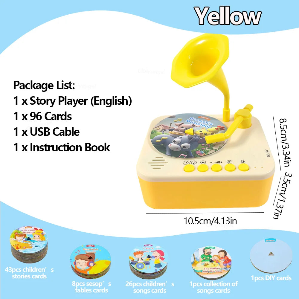 Story Music Player with 93 Cards – Kids Learning Fun