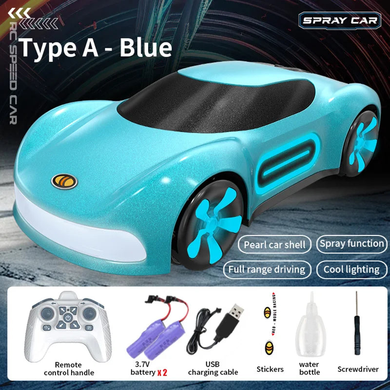 RC Stunt Racing Car with Lights & Mist Effects - Toki Toy Box