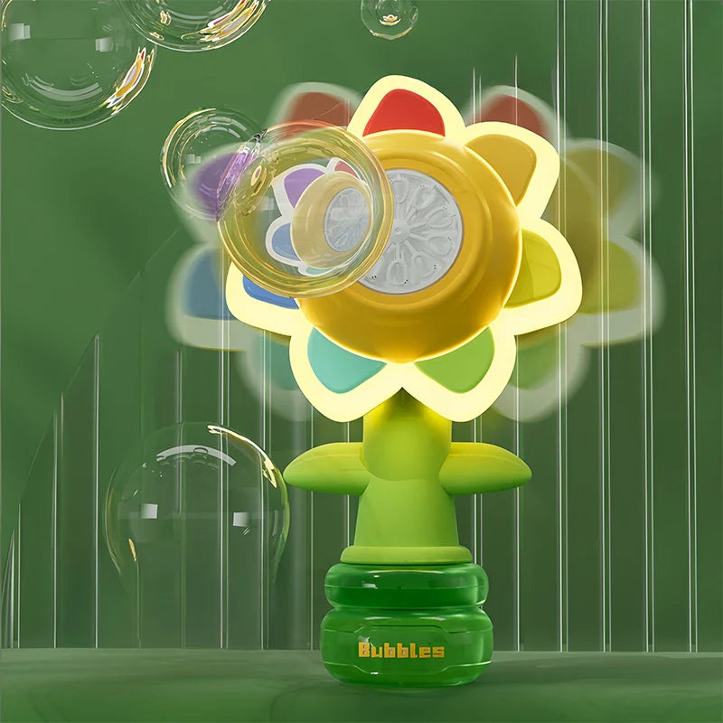 Sunflower Bubble Machine Toy – Automatic Dancing Bubble Maker for Kids