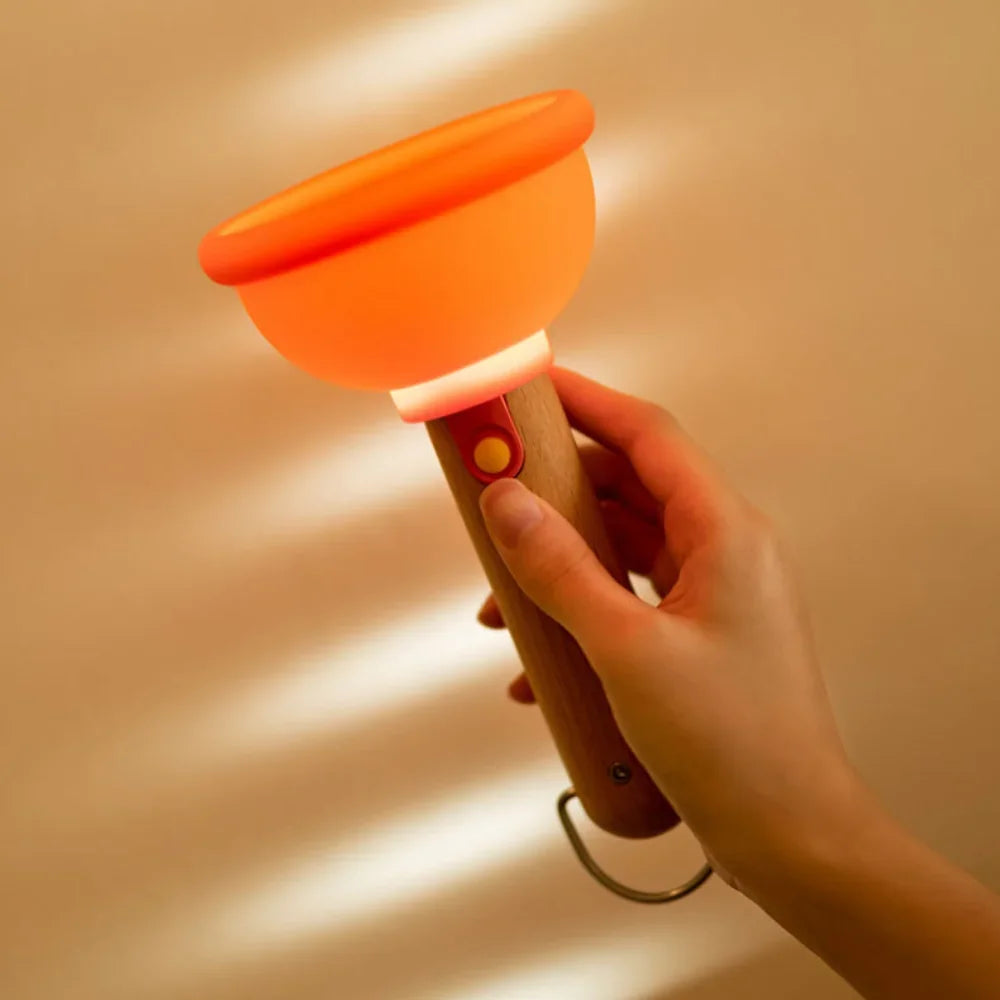 Funny Plunger Night Light – USB Silicone Lamp for Kids & Rooms - Toki Toy Box