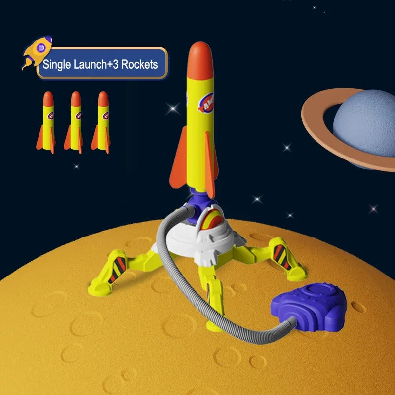 Air Rocket Launcher Stomp Toy for Kids - Toki Toy Box