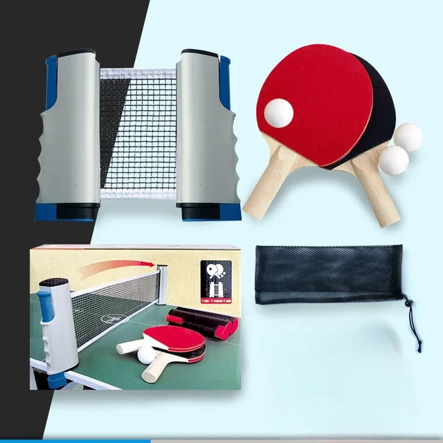 Portable Stretchable Table Tennis Net Set for Family Play