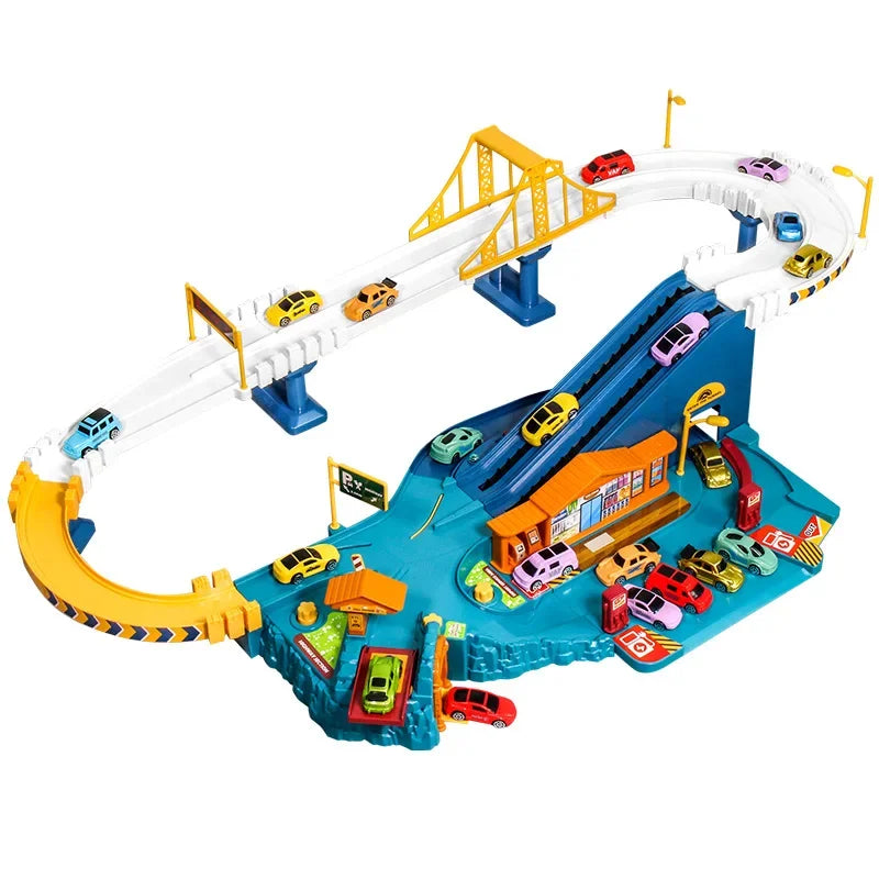 Dinosaur Rail Adventure Set – Interactive Racing Track Toy