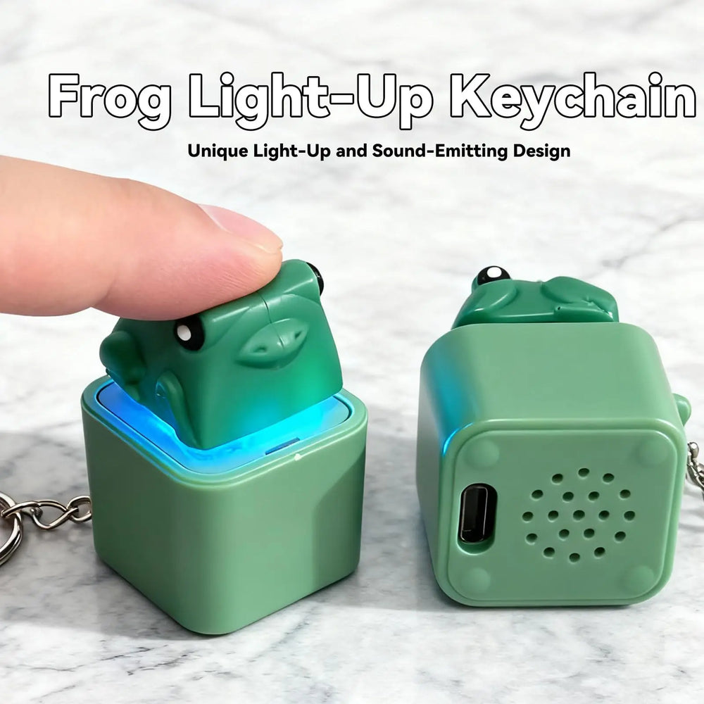 Frog Keychain – LED Eyes Glowing | Toki Toy Box