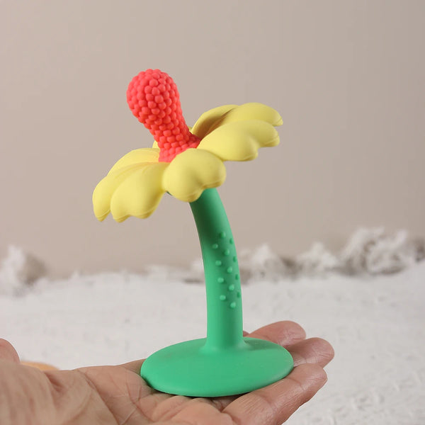 Baby Silicone Flower Teether – BPA-Free Infant Chew Toy