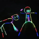 Colorful Glowing Matchstick Man Dance Props – with Glasses & Noise Makers