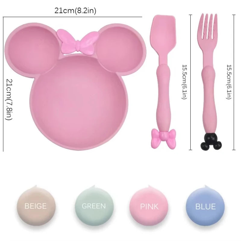 Wheat Straw Kids Dinner Set for Easy Self-Feeding