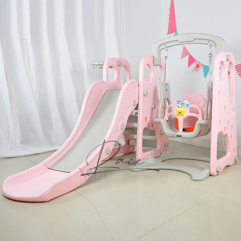 Kids Slide & Swing Playset for Indoor & Outdoor Fun