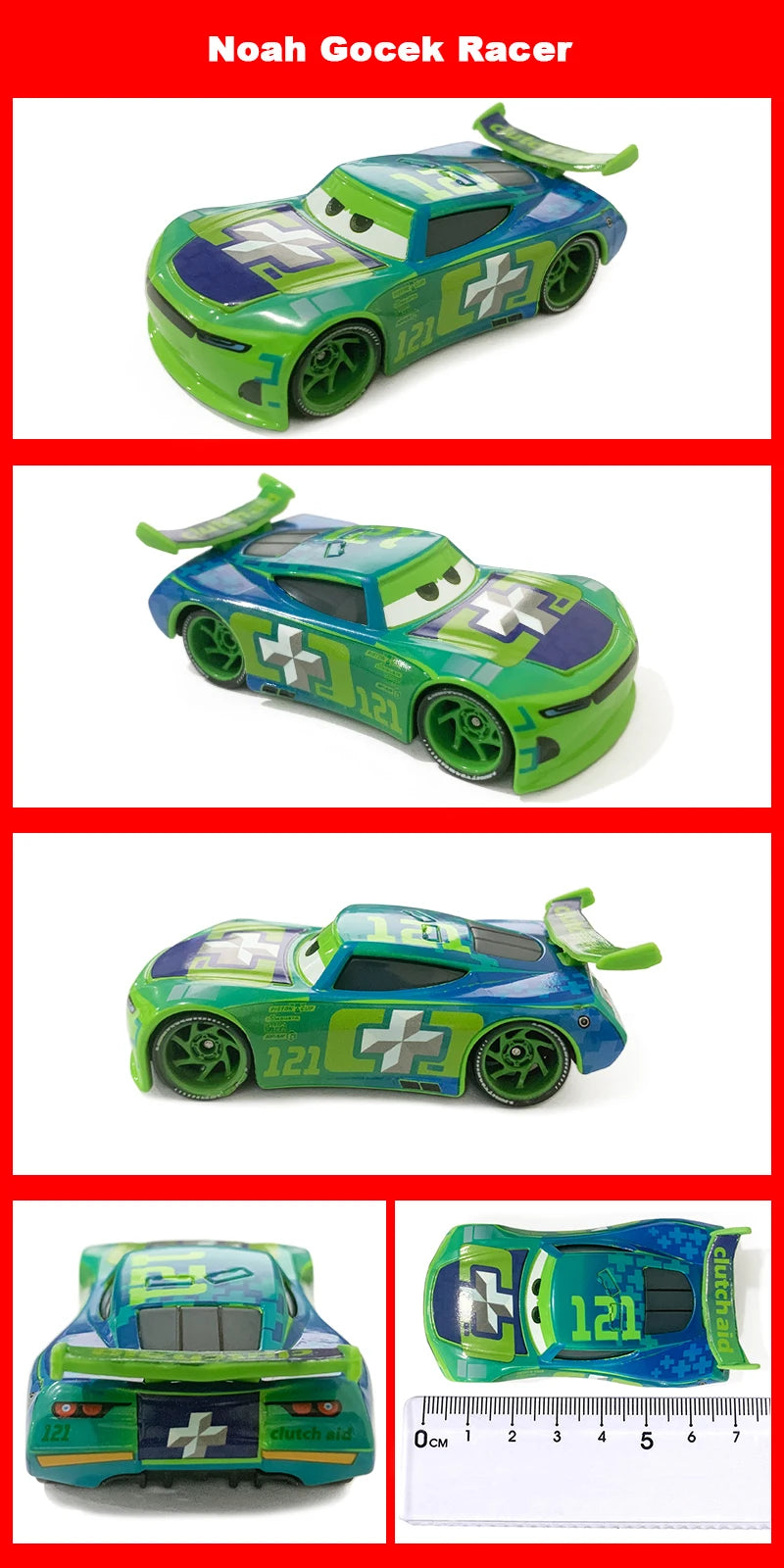 Cartoon Race Car Die-Cast Toy – Pull Back Fun