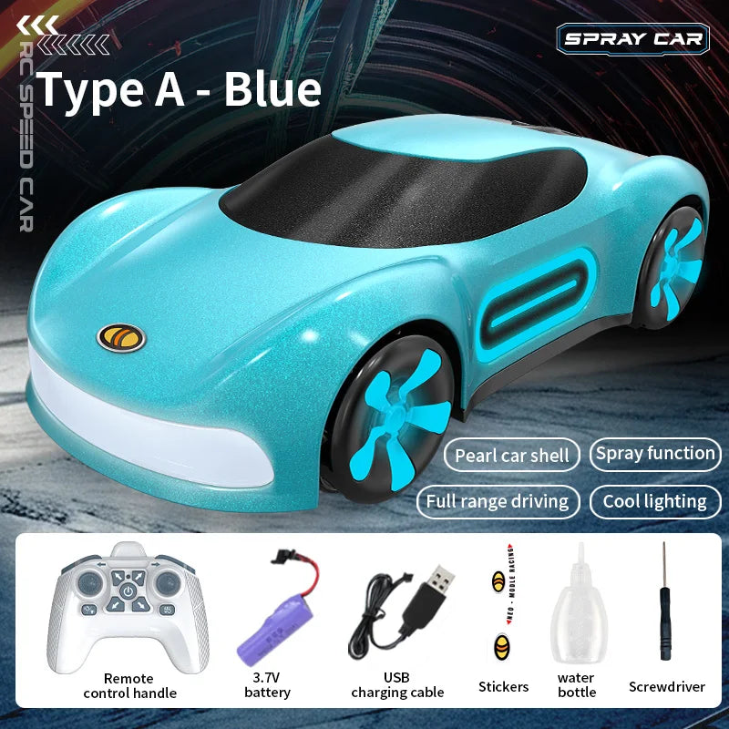 RC Stunt Racing Car with Lights & Mist Effects - Toki Toy Box