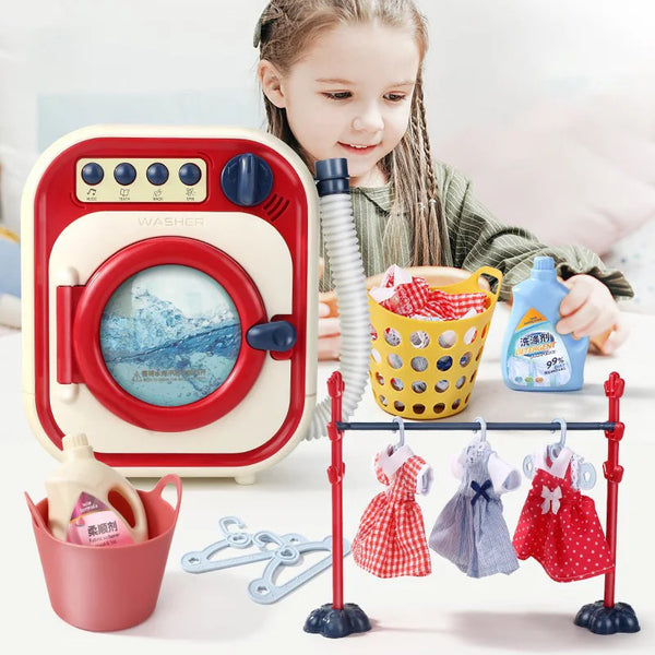 Mini Washing Machine Toy – Realistic Pretend Play Fun