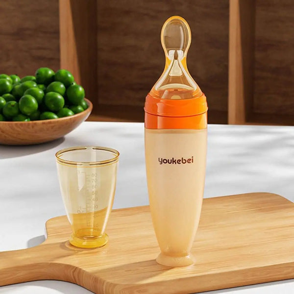 Silicone Baby Squeeze Spoon Feeder for Easy Feeding