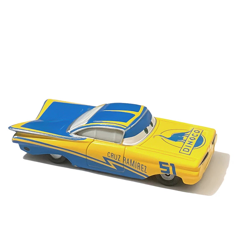 Cartoon Race Car Die-Cast Toy – Pull Back Fun