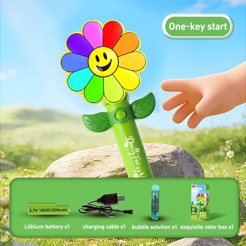 Daisy LED Bubble Wand – Electric Glow Bubble Blower