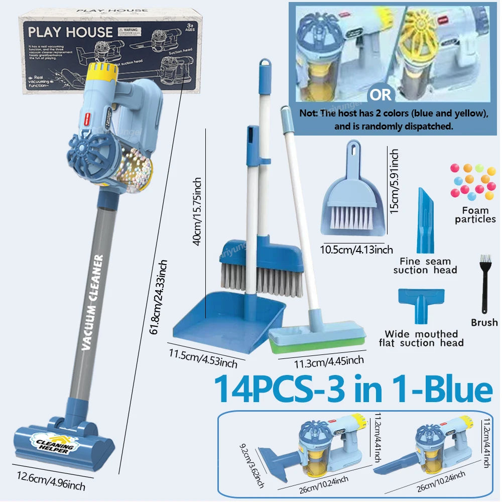 Kids Vacuum Cleaner Toy – Interactive Cleaning Play Set