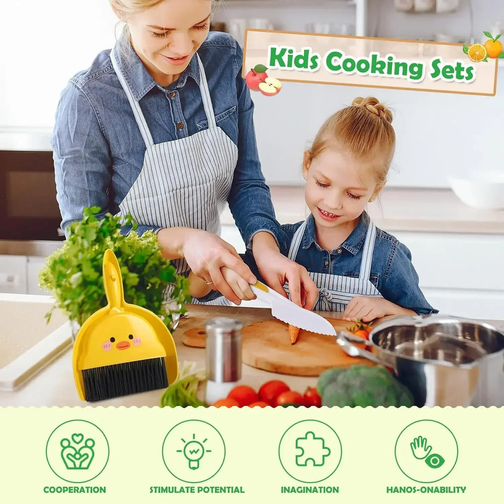 Kids Safe Cooking Knife Set | 14-Piece Montessori Kit