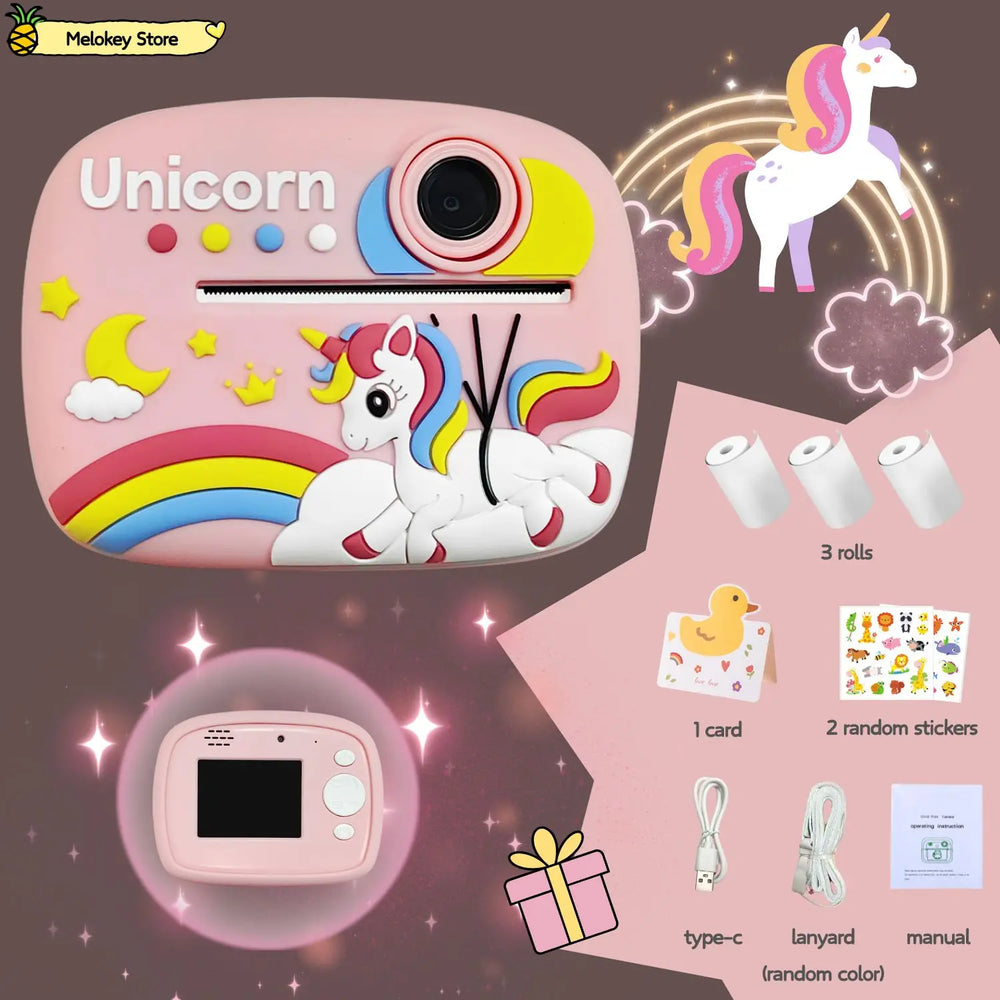 Kids Instant Print Camera – Photo Printer with Games