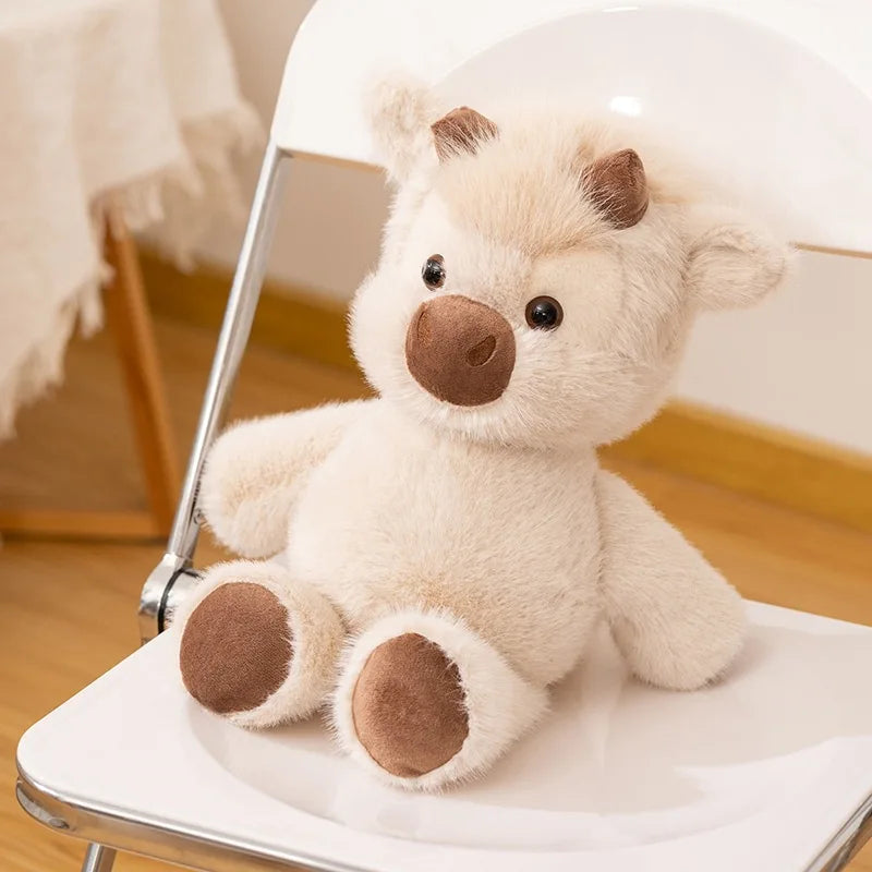 Highland Cow Plush – Fluffy Kawaii Stuffed Animal
