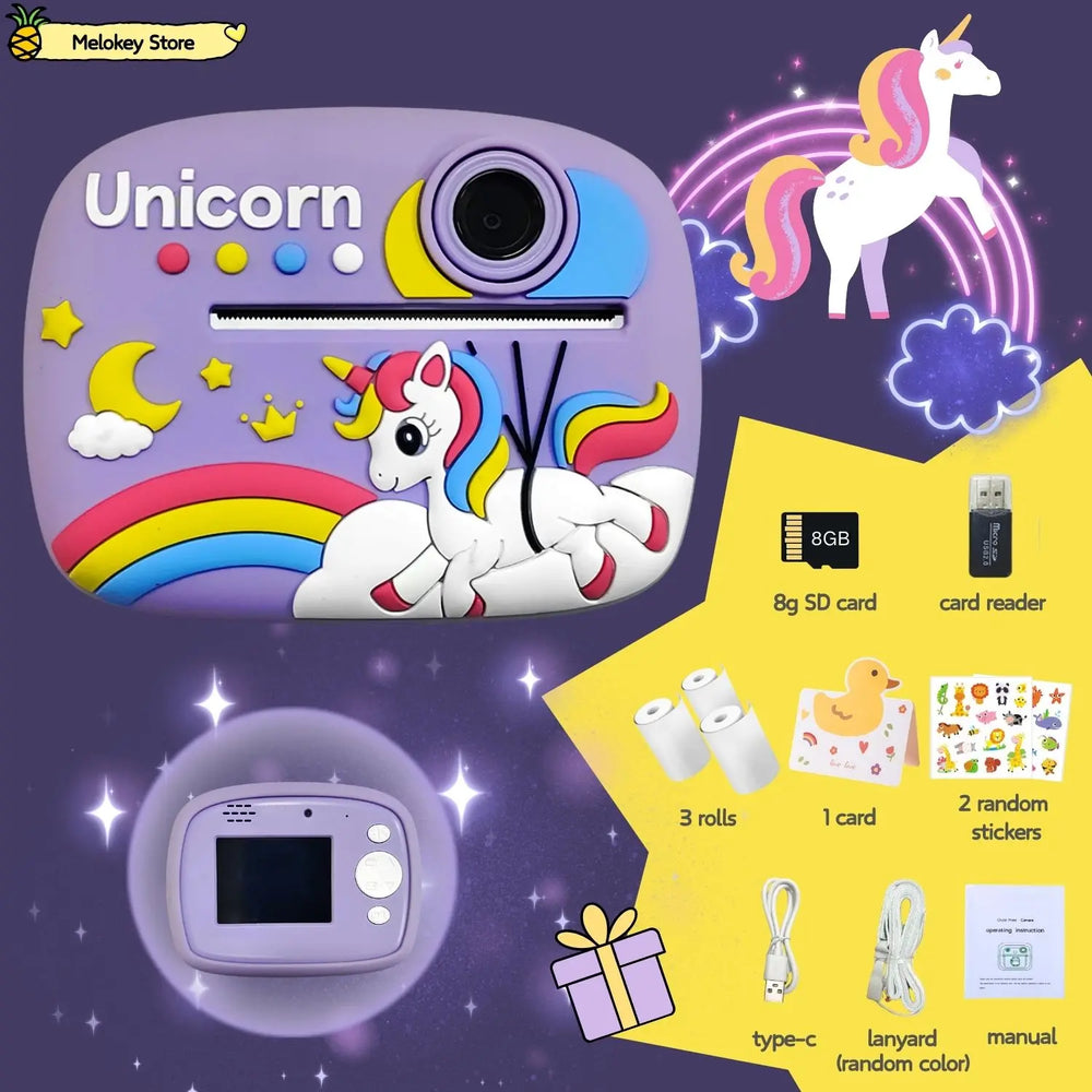 Kids Instant Print Camera – Photo Printer with Games