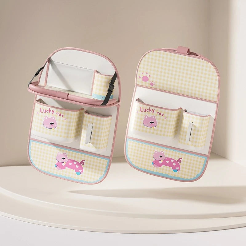 Kids Car Seat Organizer – Cartoon Kick Mat – View 14 | Toki Toy Box