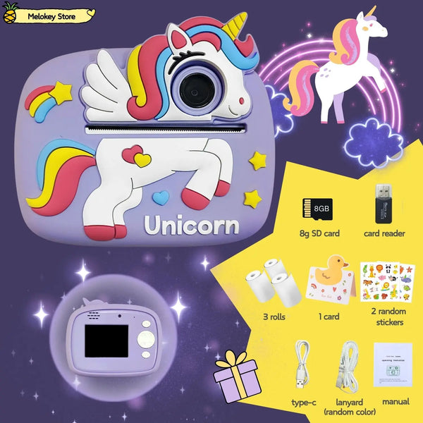 Kids Instant Print Camera – Photo Printer with Games
