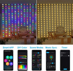3M RGB LED Smart Curtain Lights – USB Powered with Bluetooth App Control