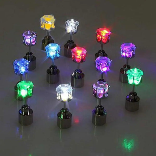 Glow Crown LED Stud Earrings Set – Party Style Pack