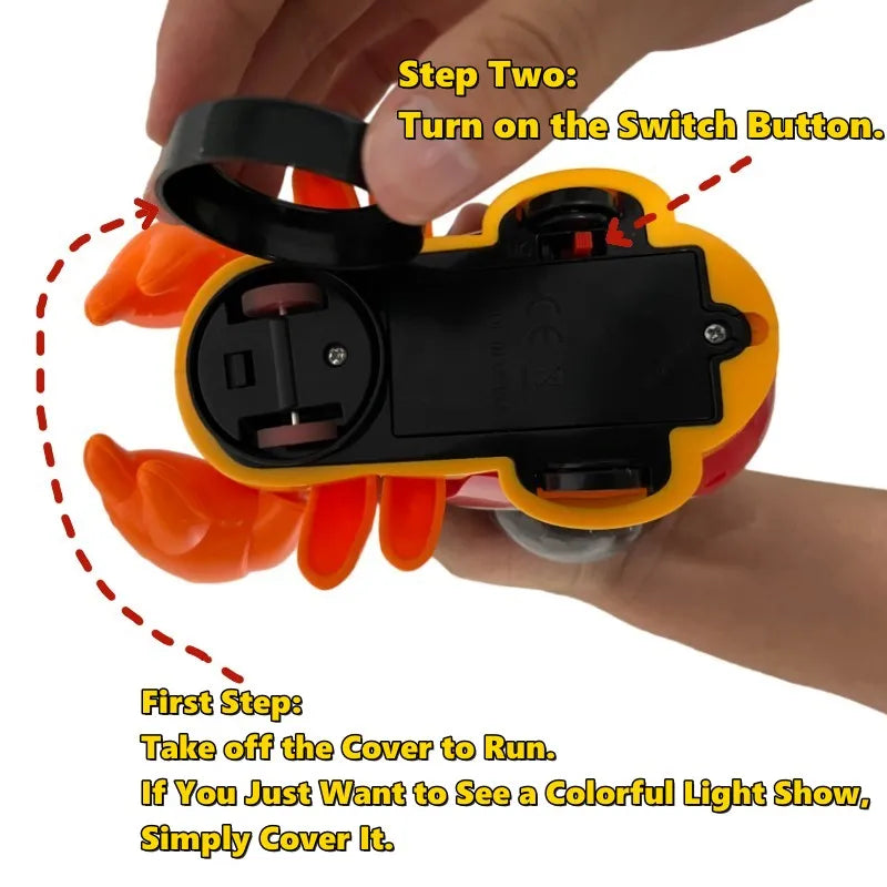 Crawling Crab Baby Toys With Music Light Up Interactive Musical Toys For Baby Dancing Crawling Toys Moving Toddler Toys 0 12 - Toki Toy Box