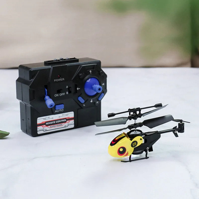 Mini RC Helicopter – Crash-Resistant Flying Toy