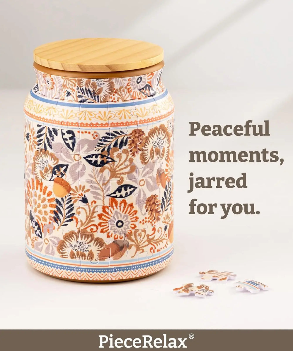 3D Puzzle Storage Jar – 128-Piece DIY Desk Organizer