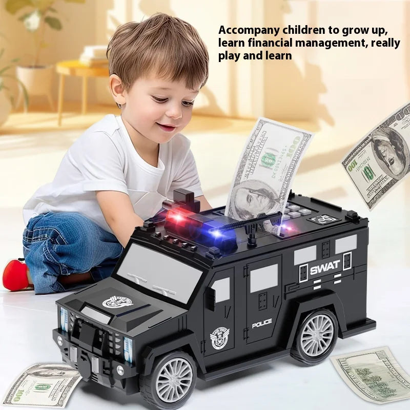 Kids ATM Piggy Bank with Fingerprint & Password Safe