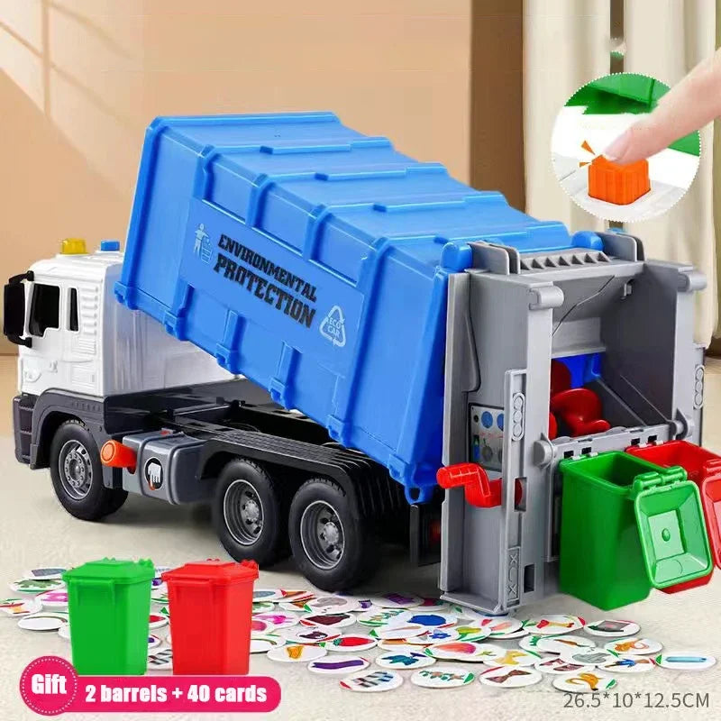 Interactive Garbage Truck Toy with Lights & Sounds