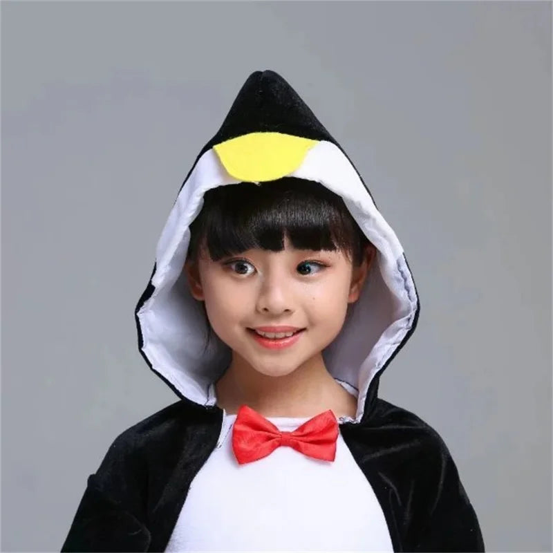 Kids Penguin Costume – Cozy Halloween Outfit | Toki Toy Box – In Use | Toki Toy Box