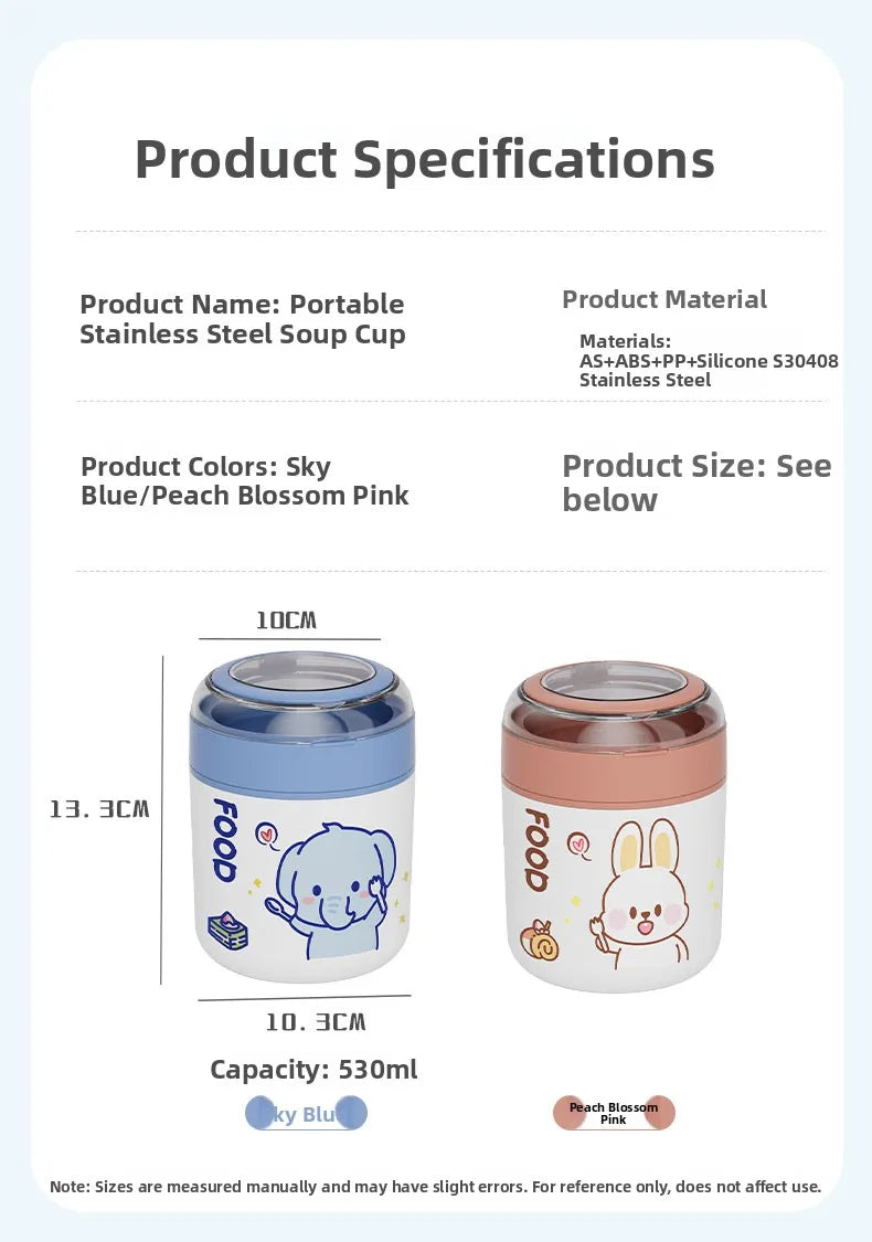 Insulated Stainless Steel Lunch Box Set – Portable Meal Kit