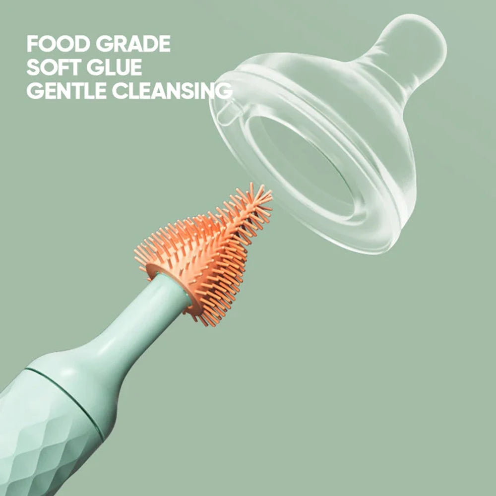 Electric Bottle Brush Set – 360° Deep Clean Helper