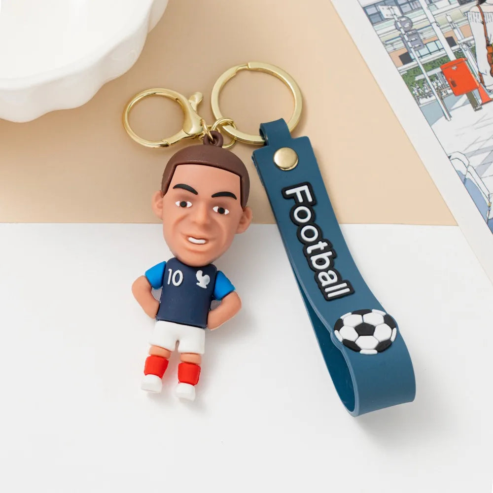 Football Player Keychain Set – 6 Collectible Figures