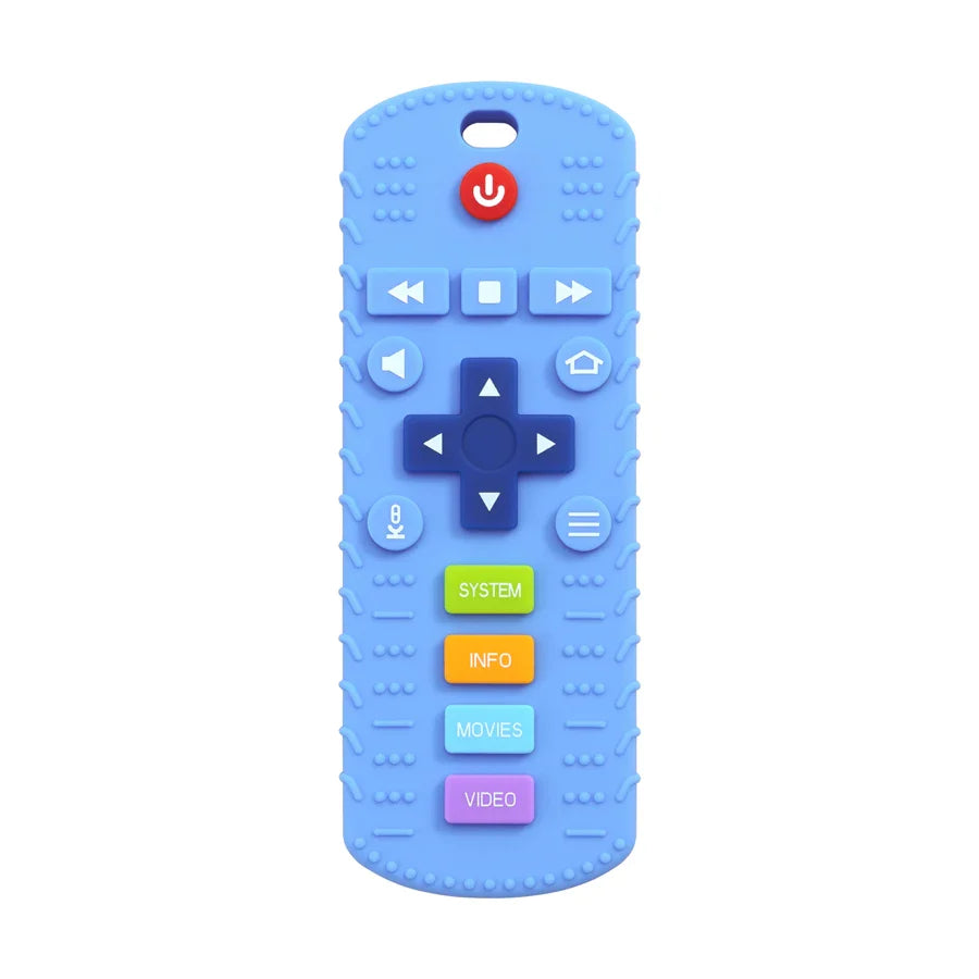 TV Remote Shaped Silicone Teether – Ideal for Soothing Teething Babies