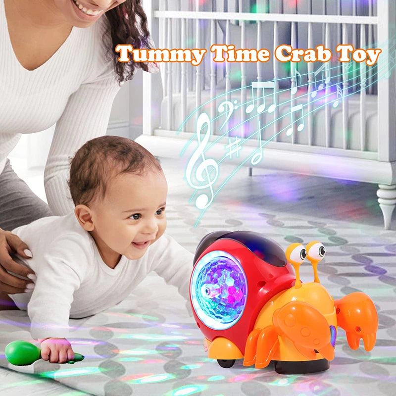 Smart Crawling Crab Toy for Tummy Time Kids - Toki Toy Box