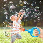 32-Hole Smiling Face Bubble Wand – Bubble Toy with Refill for Kids
