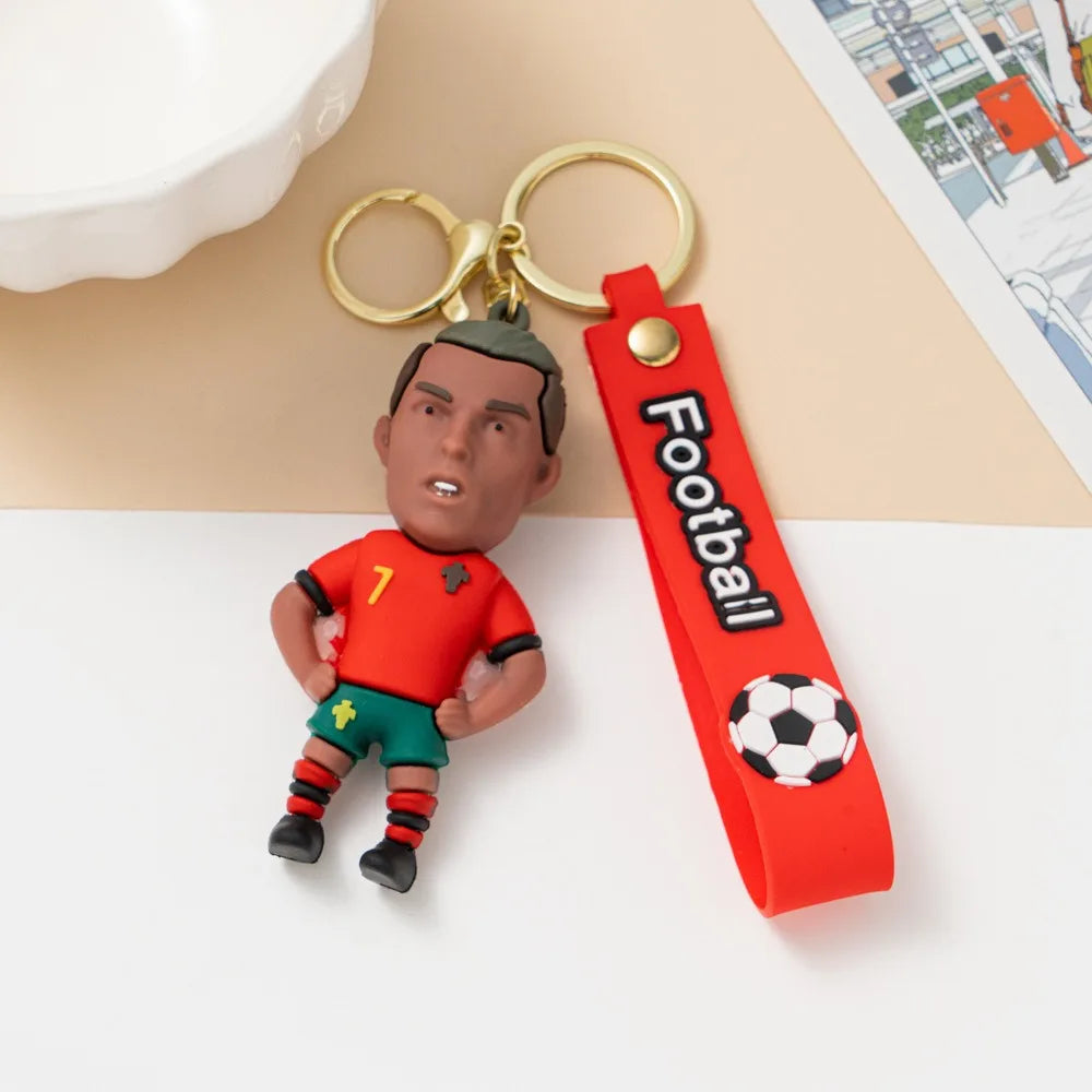 Football Player Keychain Set – 6 Collectible Figures