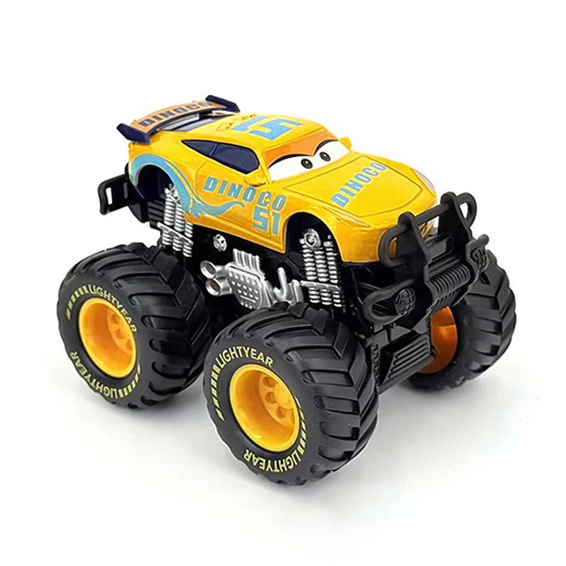 Cartoon Race Car Die-Cast Toy – Pull Back Fun