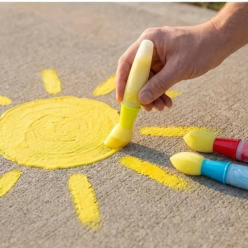Chalk Brushes – Sponge Tip Detail | Toki Toy Box