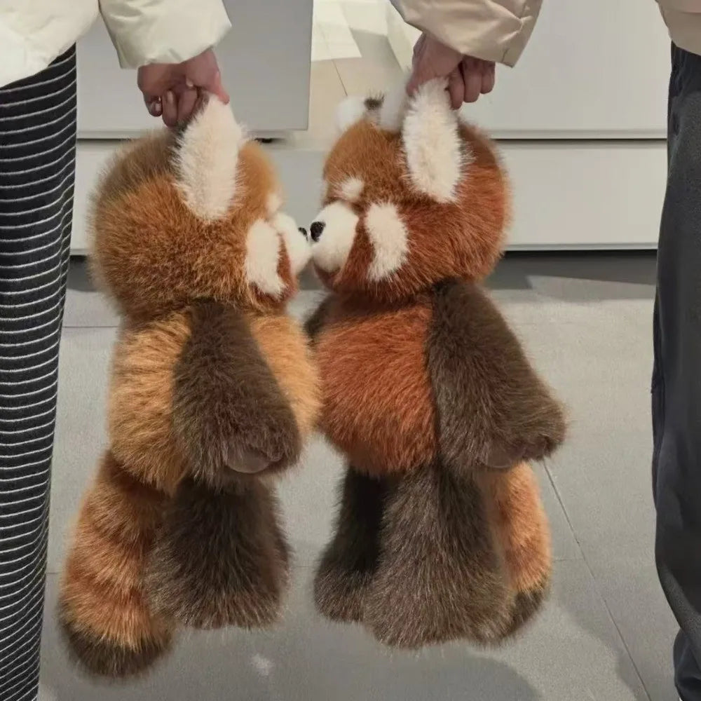 Fluffy Raccoon & Panda Pillow Plush – Huggable Soft