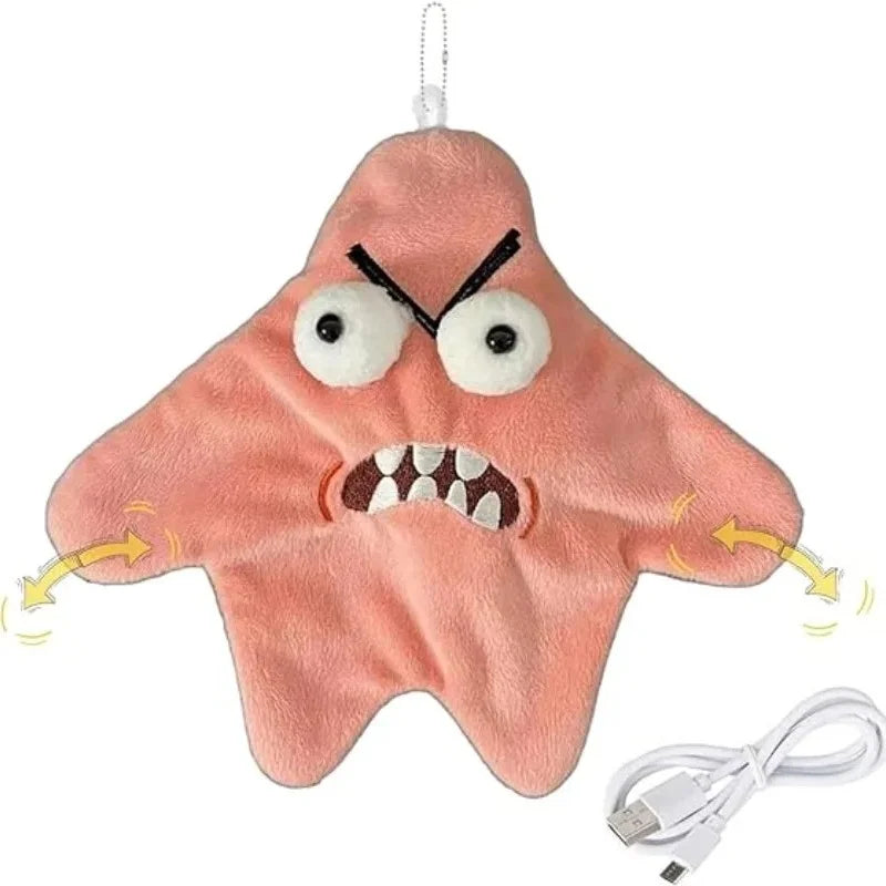 USB Dancing Angry Starfish Keychain – Glow Fun - Toki Toy Box